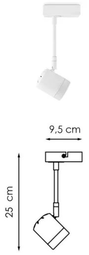 LED Dimmelhető spotlámpa MANU 1xGU10/5,8W/230V fehér