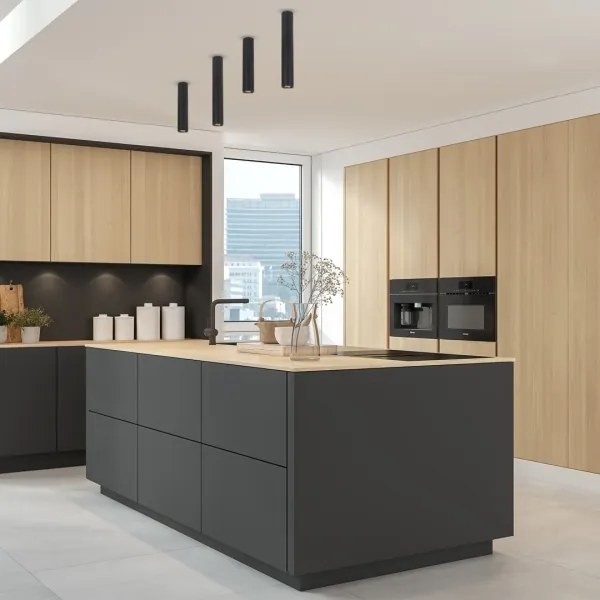 Spotlámpa GENESIS 1xGU10/8W/230V 30 cm fekete