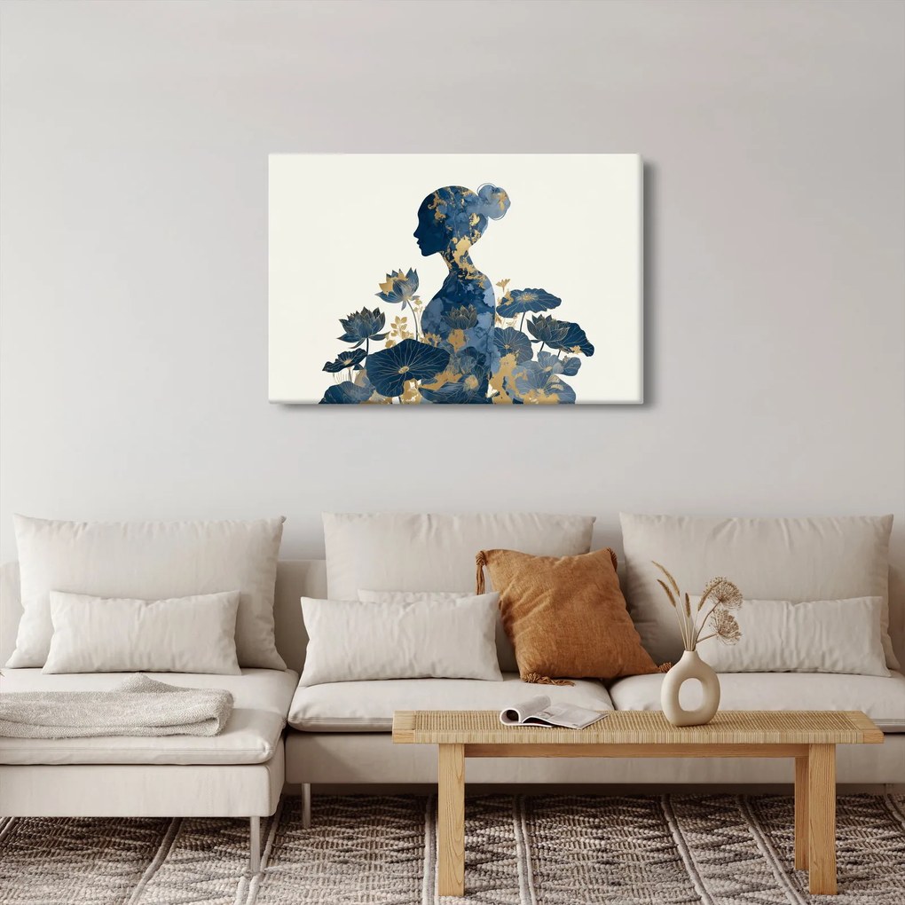 Kép - Márvány női profil (90x60 cm)