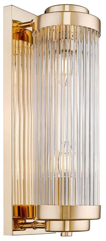 Zuma Line W0528-02N-F7AC - Fali lámpa SERGIO 2xE14/60W/230V arany