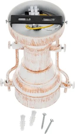 Brilagi - Mennyezeti lámpatest PYRONIC 1xE27/40W/230V átm. 32 cm krémszín/patina