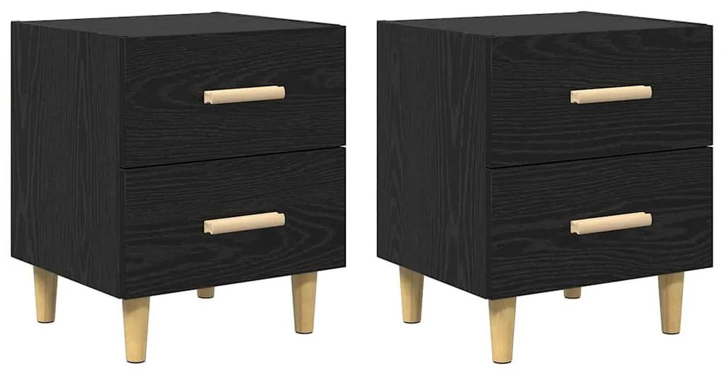 Ágyat tartó szekrény 2 pcs Musta tammi 40 x 35 x 47.5 cm