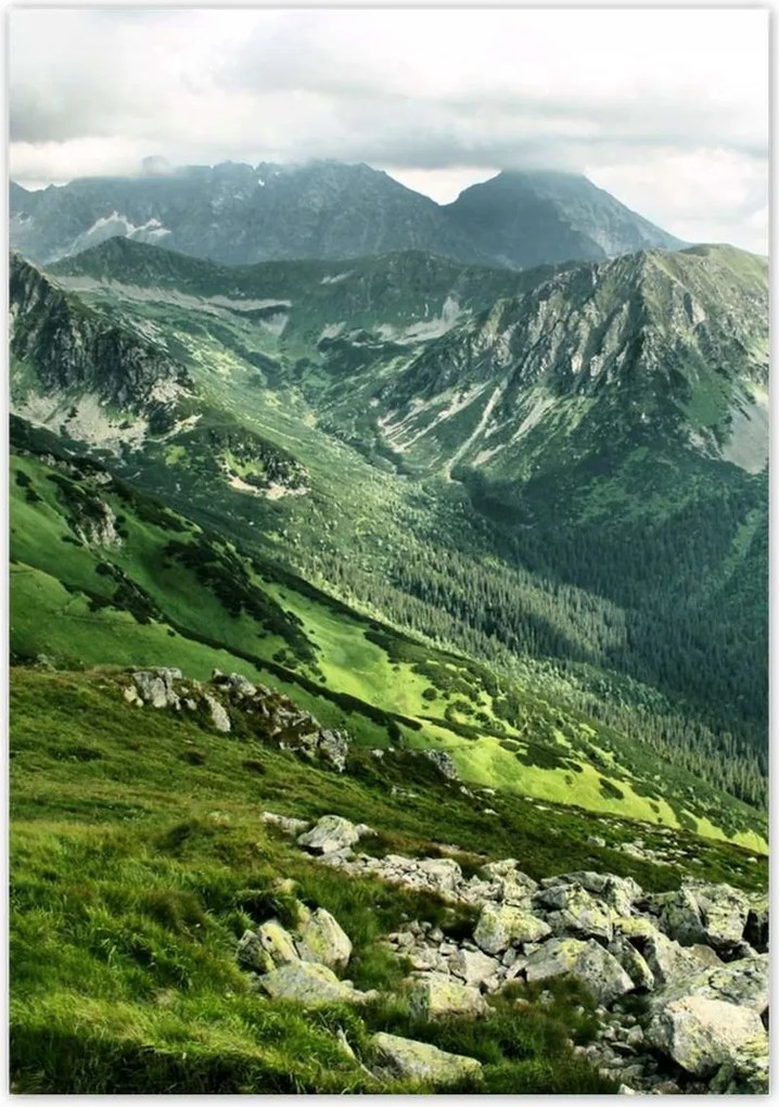 Poszterek 70x100 Tátra Lengyel hegyek Kilátás