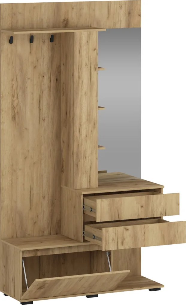 Bafra előszobafal aranytölgy