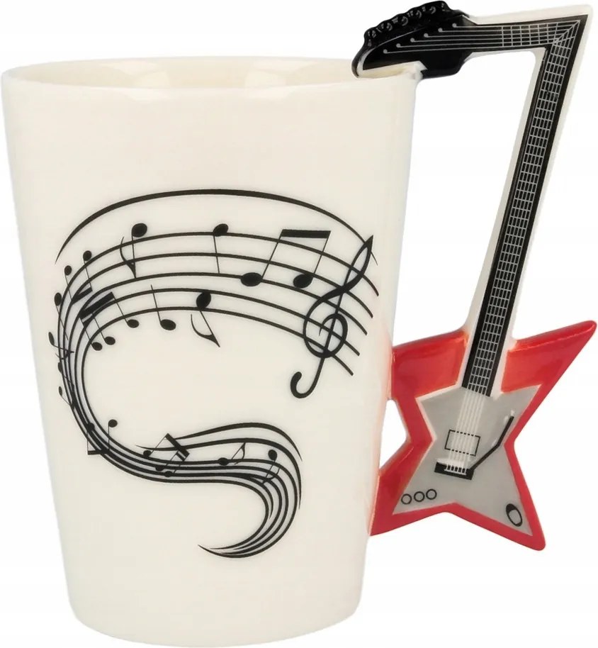 Zenei Bögre Elektromos Gitár díszdobozban zenerajongóknak