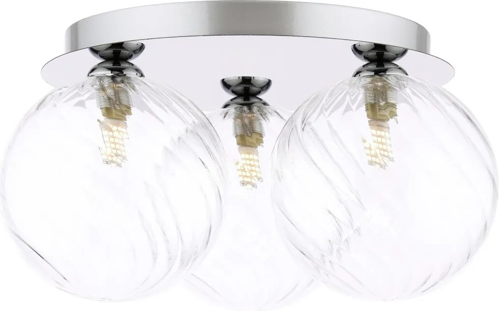 Dar Lighting modern mennyezeti lámpa foley csiszolt króm darfol5350-22