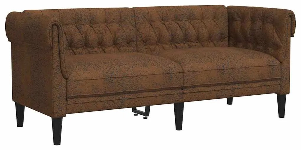 Kanapé Szett 2 pcs Barna 201.5 x 74.5 x 74.5 cm szövet