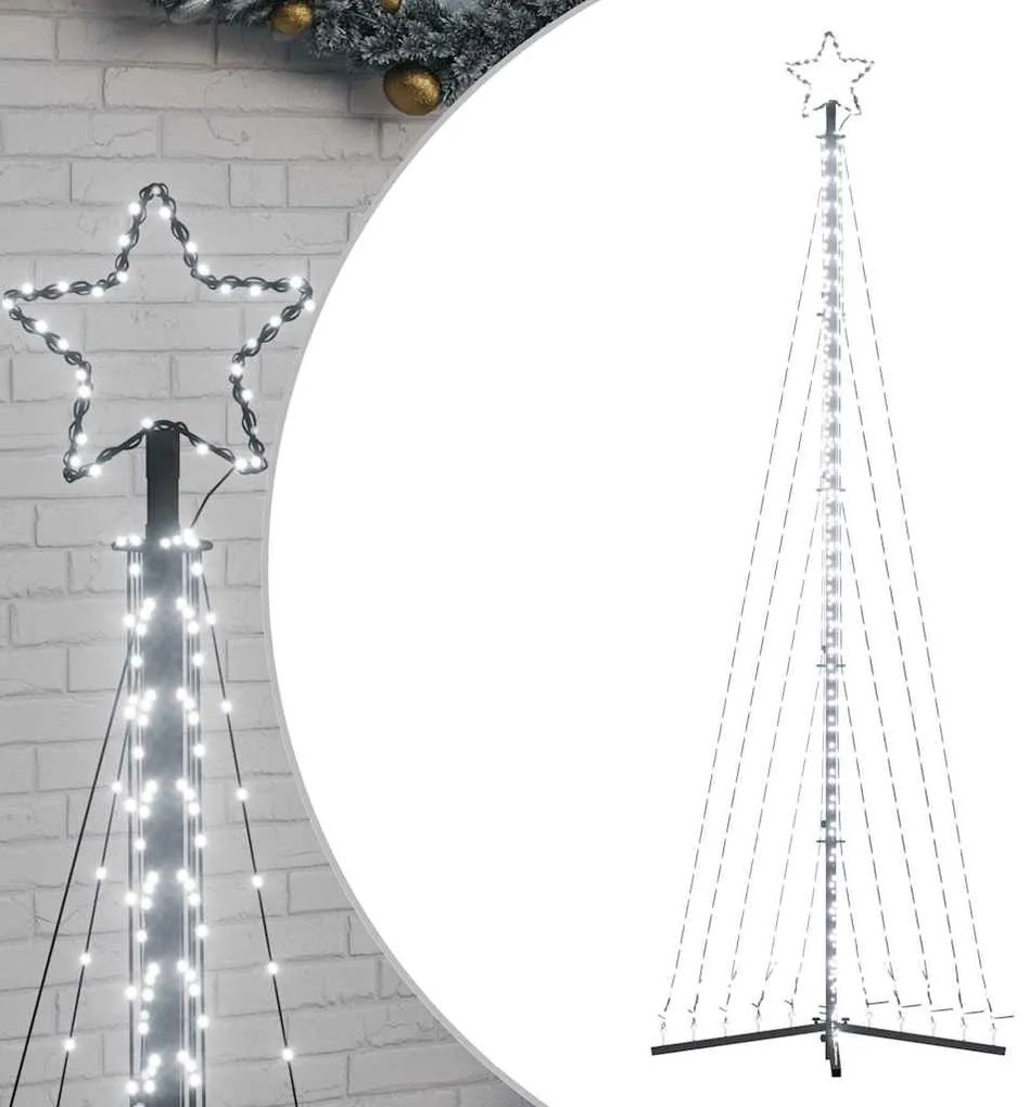 hideg fehér LED karácsonyfa 495 LED 300,5 cm