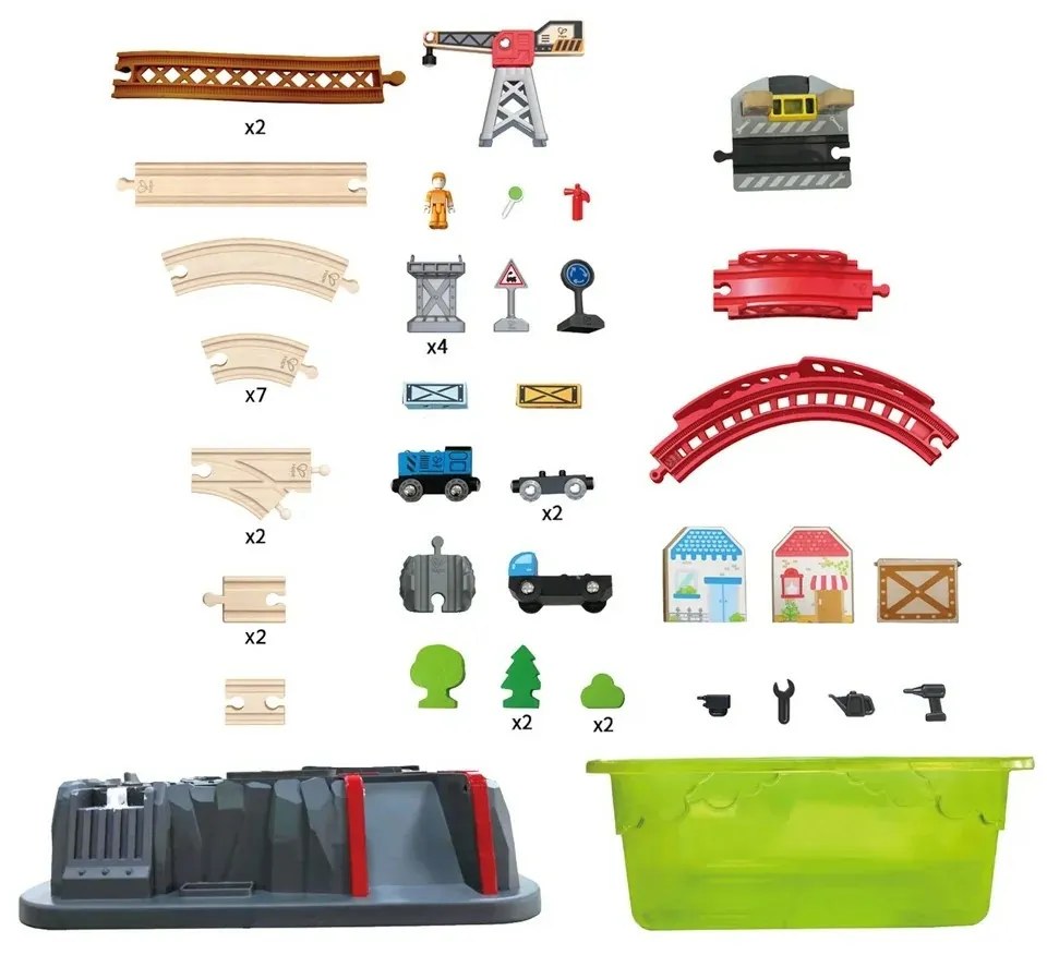 Hape Train pálya játékdobozzal