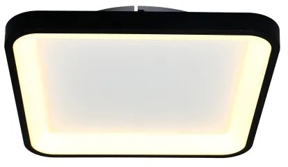 Brilagi - Dimmelhető LED mennyezeti lámpatest FALCON SLIM LED/50W/230V 50x50 cm fekete + távirányító