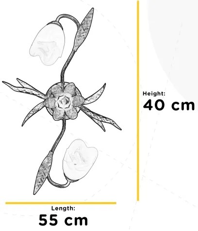 ONLI - Mennyezeti lámpa SONIA 2xE14/6W/230V