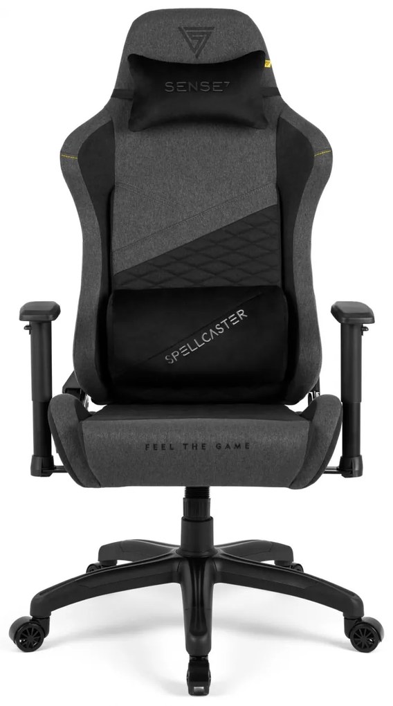 Gamer szék SENSE7 Spellcaster szövet fotel Senshi Edition XL szürke