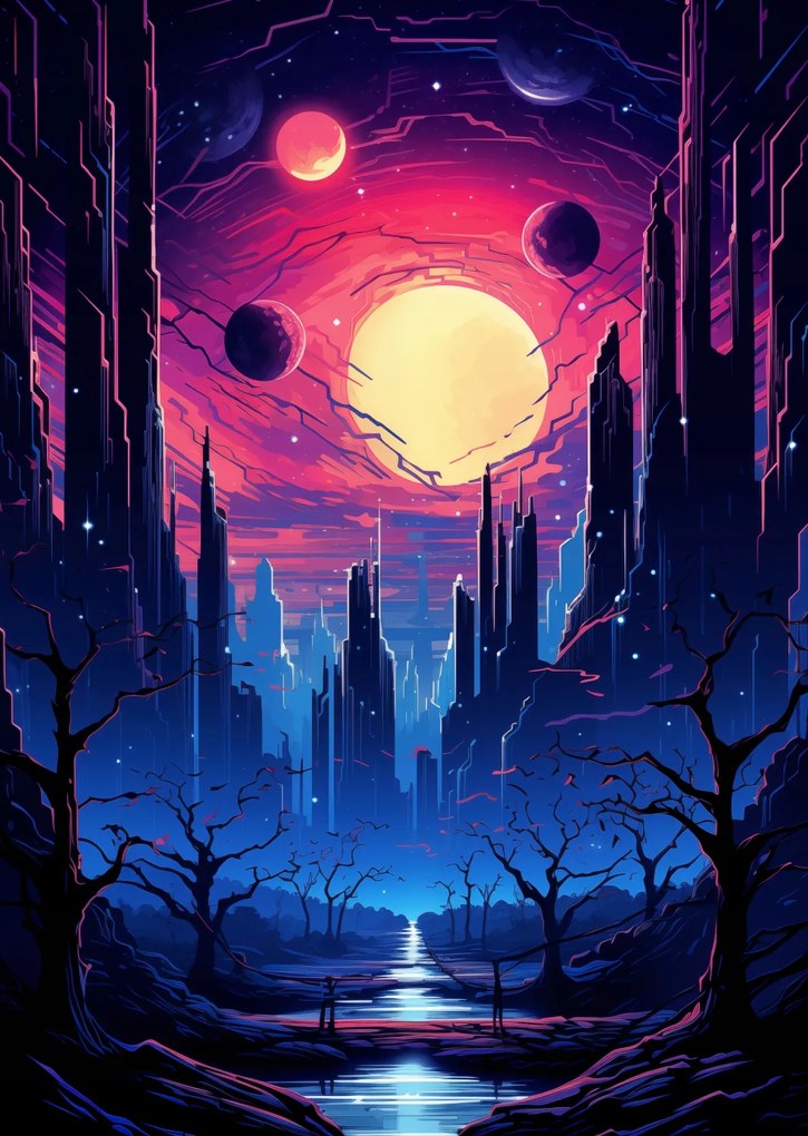 Poszter 67,5x95cm Csillagváros