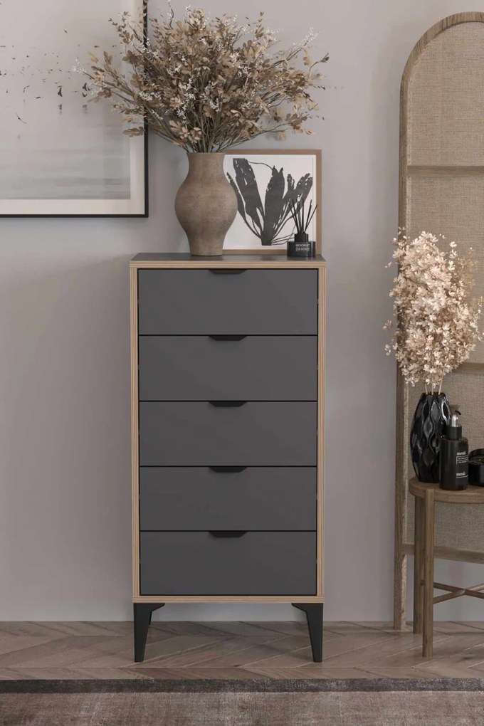 Arden komód, antracit, 50 cm