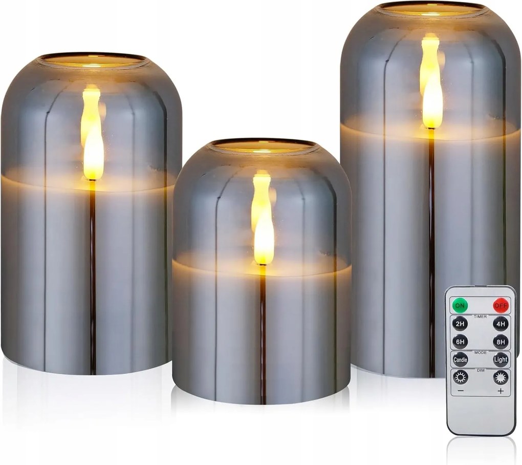 Cclife CushHom 3 Db-os Led Távirányító Gyertya Készlet