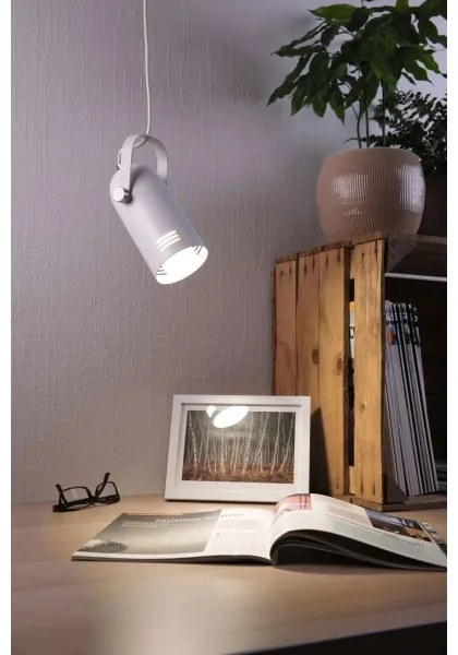 Paulmann 79767 - LED 1xE27/8W Kábeles függőlámpa LAVEA 230V fehér