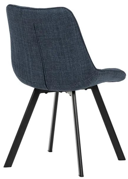 Étkezőszék kék szövettel. HC-465 BLUE2