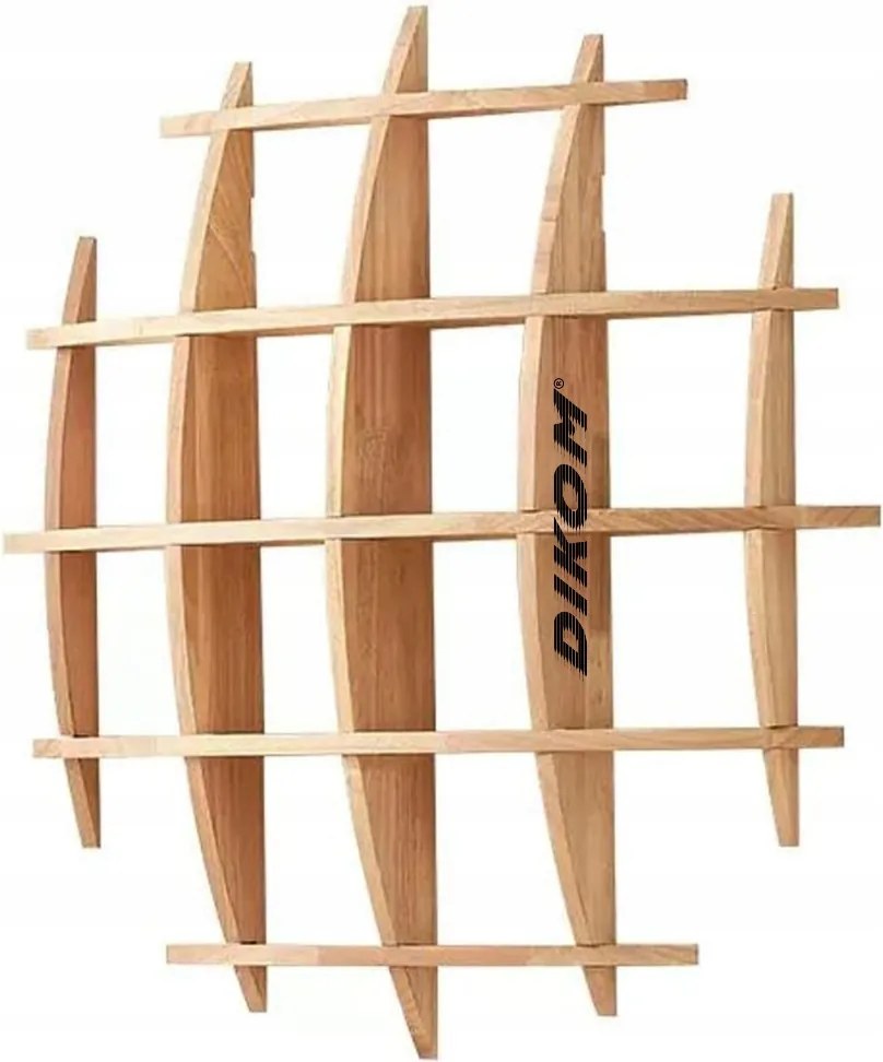 Fa Akasztós Polc Dikom Dekoratív Rusztikus Skandináv Boho Rács