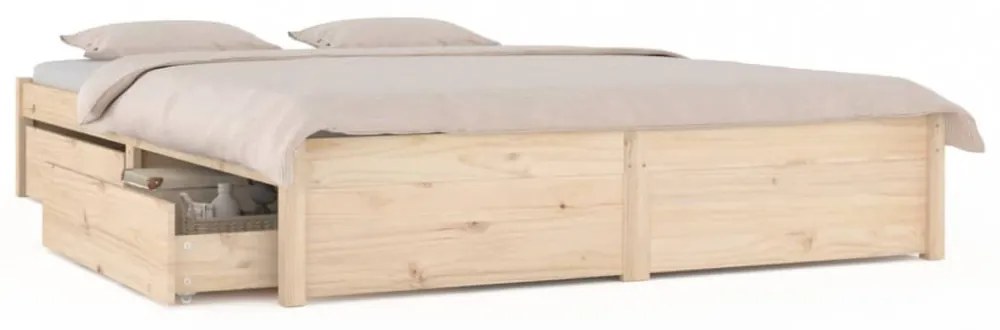 ágykeret fiókokkal 140 x 190 cm