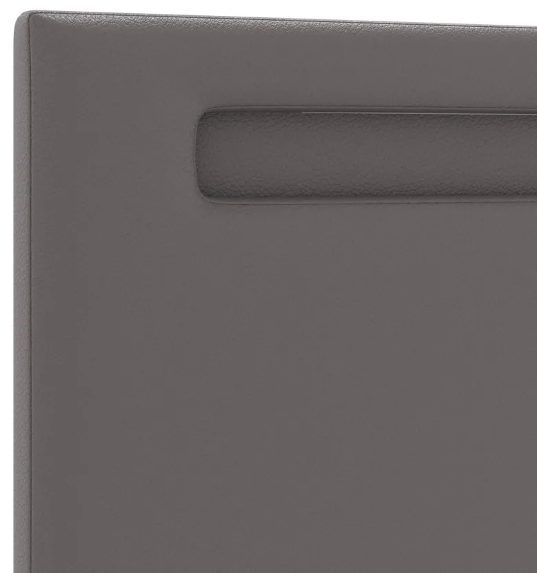 Fejtámla Egyszerű Design Szürke 180 cm Műbőr