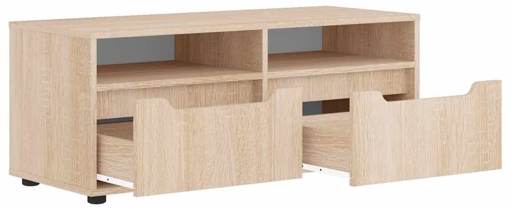 VISNES sonoma tölgy szerelt fa TV-szekrény 100x40x38 cm