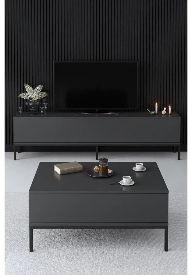 TV szekrény Lord - Anthracite, Black