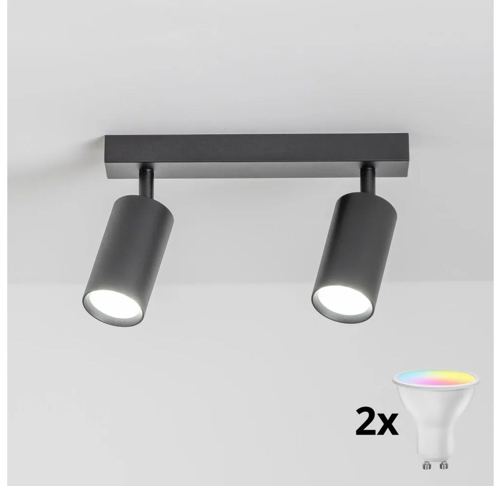 Brilagi Brilagi - LED dimmelhető spotlámpa SELE 2xGU10/6,5W/230V fekete LEDBG0625