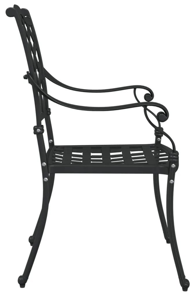 Kültéri székek Fekete Alumínium 56 x 55 x 92.5 cm Stabil