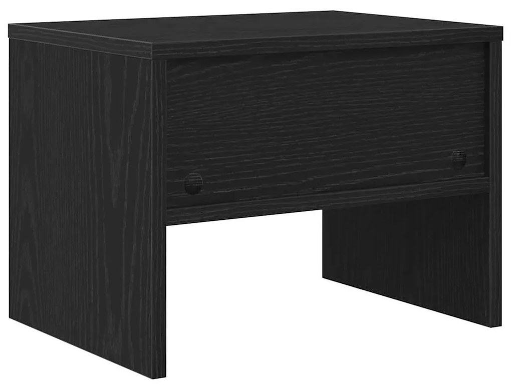 Éjjeliszekrény 2 pcs Musta tammi 40 x 40 x 30 cm Faanyag