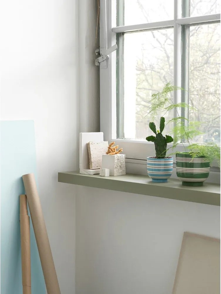 Kék-fehér kerámia virágcserép, ø 12 cm - Kähler Design