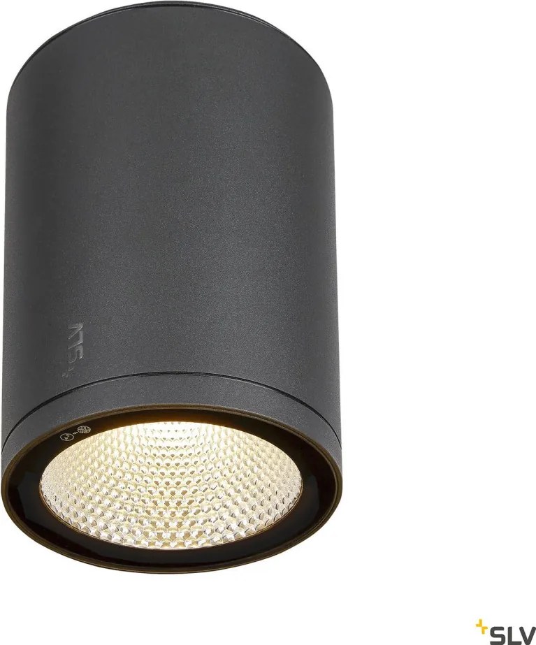 SLV 1003442 ENOLA SQUARE Modern Kültéri Mennyezeti Lámpa Antracit, Átlátszó LED IP65