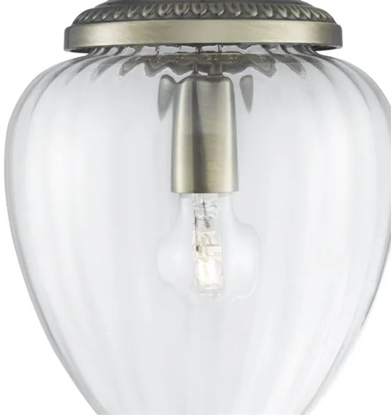 Searchlight 1091AB - Csillár zsinóron PINEAPPLE 1xE27/60W/230V sárgaréz