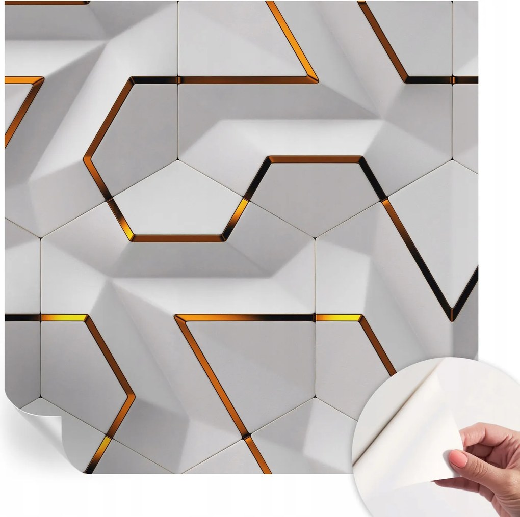 Öntapadós fotótapéta Egyszerű összeszerelés Modern geometria 250x250 cm