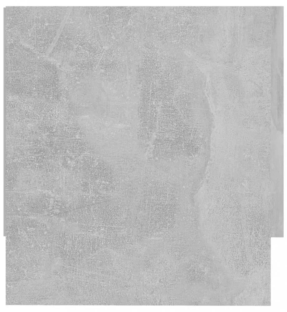 betonszürke szerelt fa ruhásszekrény 100 x 32,5 x 35 cm