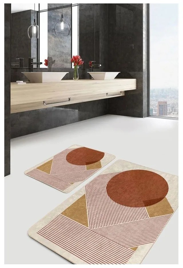 Bársony fürdőszobai kilépő szett 2 db-os 60x100 cm – Mila Home