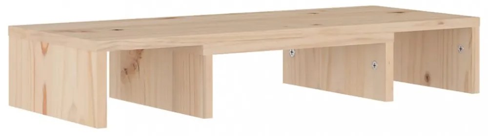 tömör fenyőfa monitorállvány 60 x 24 x 10,5 cm
