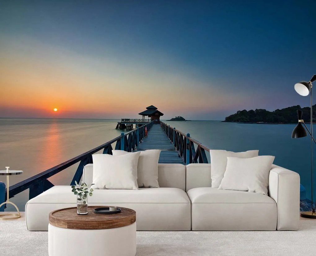 Gario Fotótapéta A lenyugvó nap látványa Anyag: Vlies, Méret: 150 x 105 cm