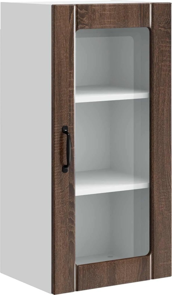 vidaXL Konyhaszekrény polcokkal Barna Tölgy 40 x 31 x 80 cm Faanyag