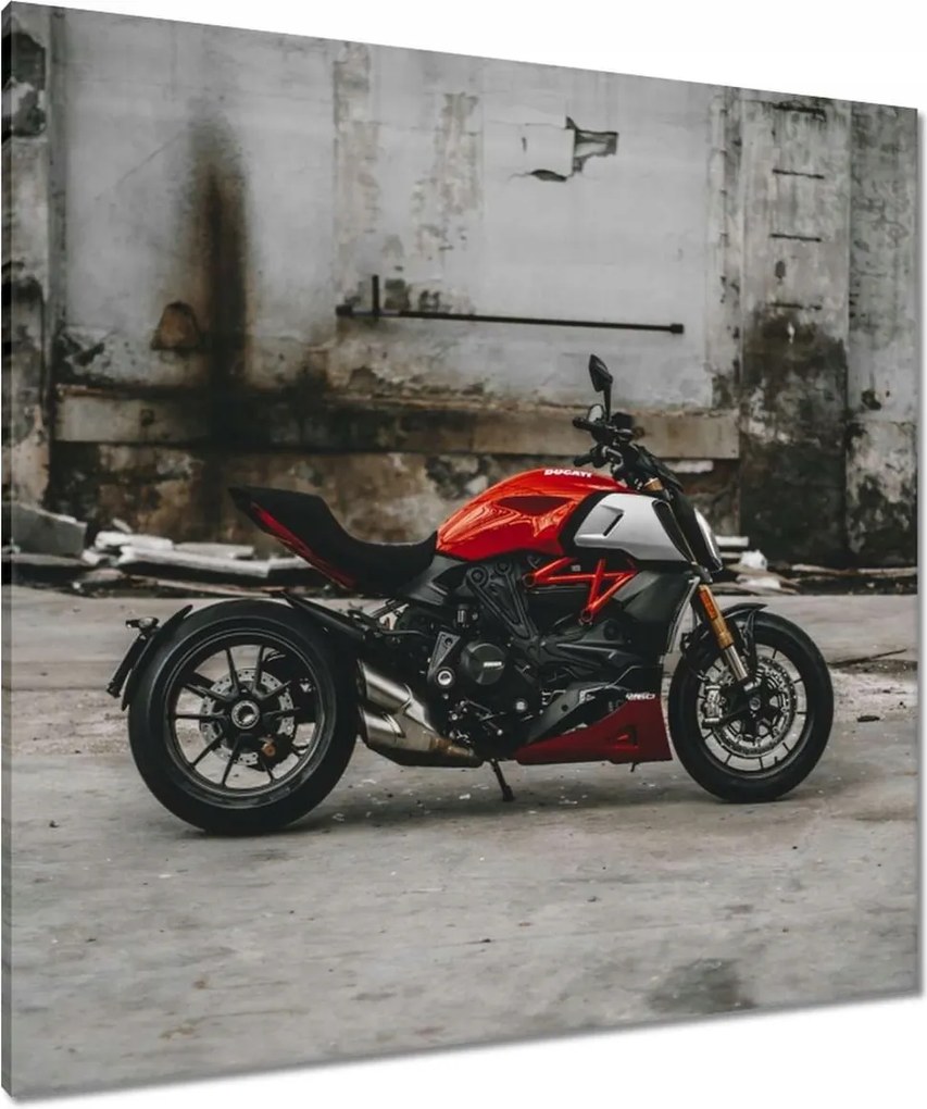 Vászonkép 90x90 Piros Ducati Motorkerékpár