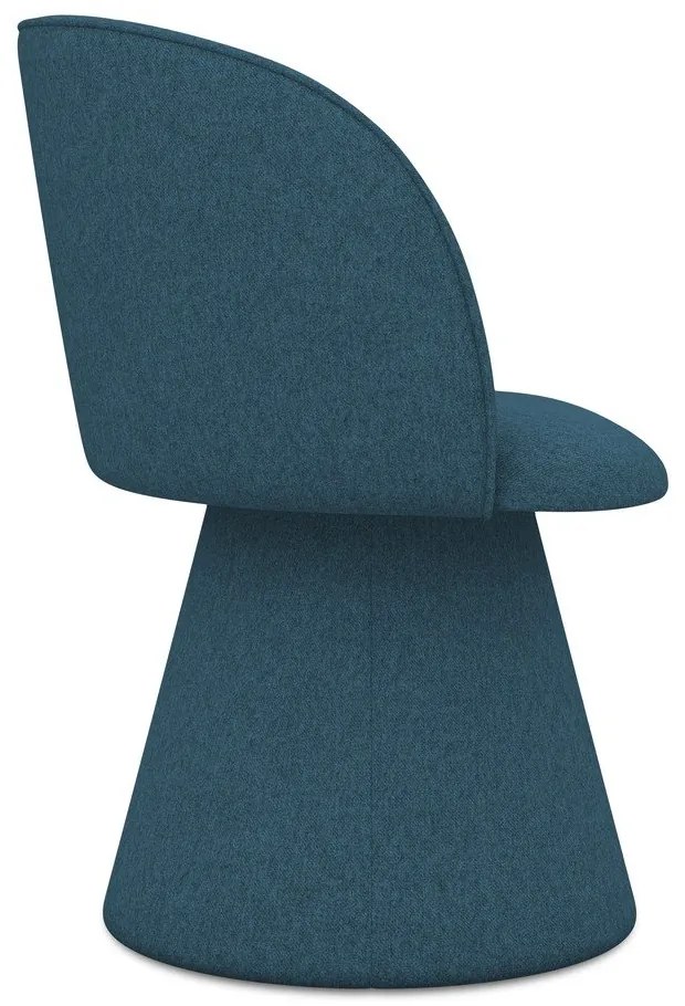 Kék kárpitozott étkezőfotel Maia – Makamii