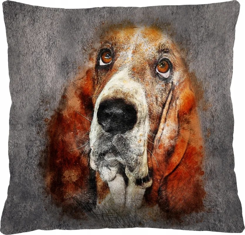 Párna puha szilikon betéttel Bertoni 40x40 Fred nyomtatással