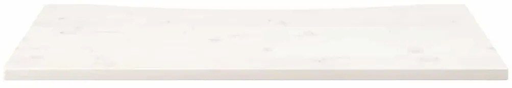 fehér tömör fenyőfa asztallap 110 x 55 x 2,5 cm