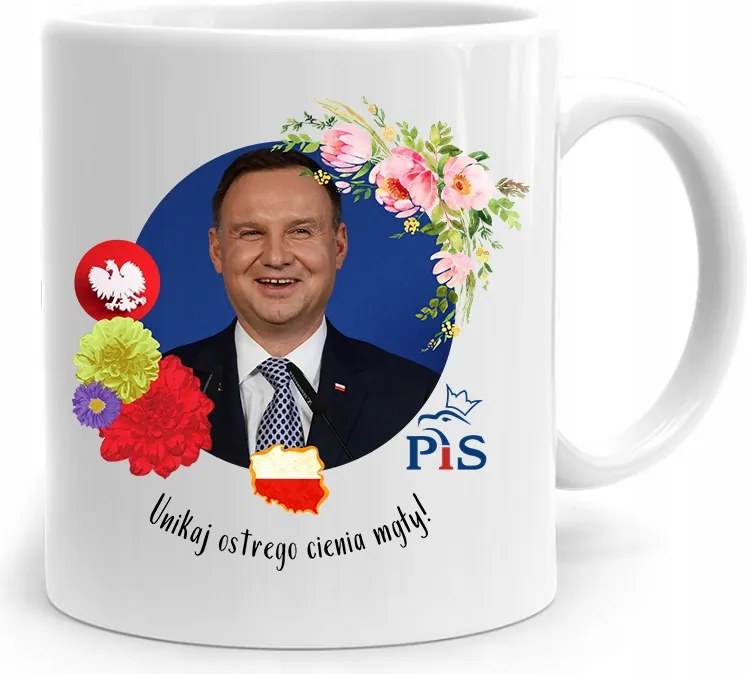 Andrzej Duda Pis Elnök Bögre Éles Ködárnyék fényképes nyomtatással