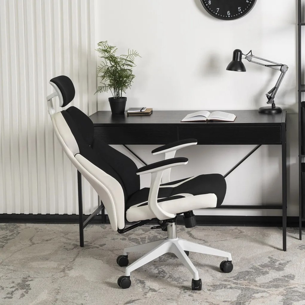 Irodai Forgószék Fekete/Fehér Színben. DUNCAN