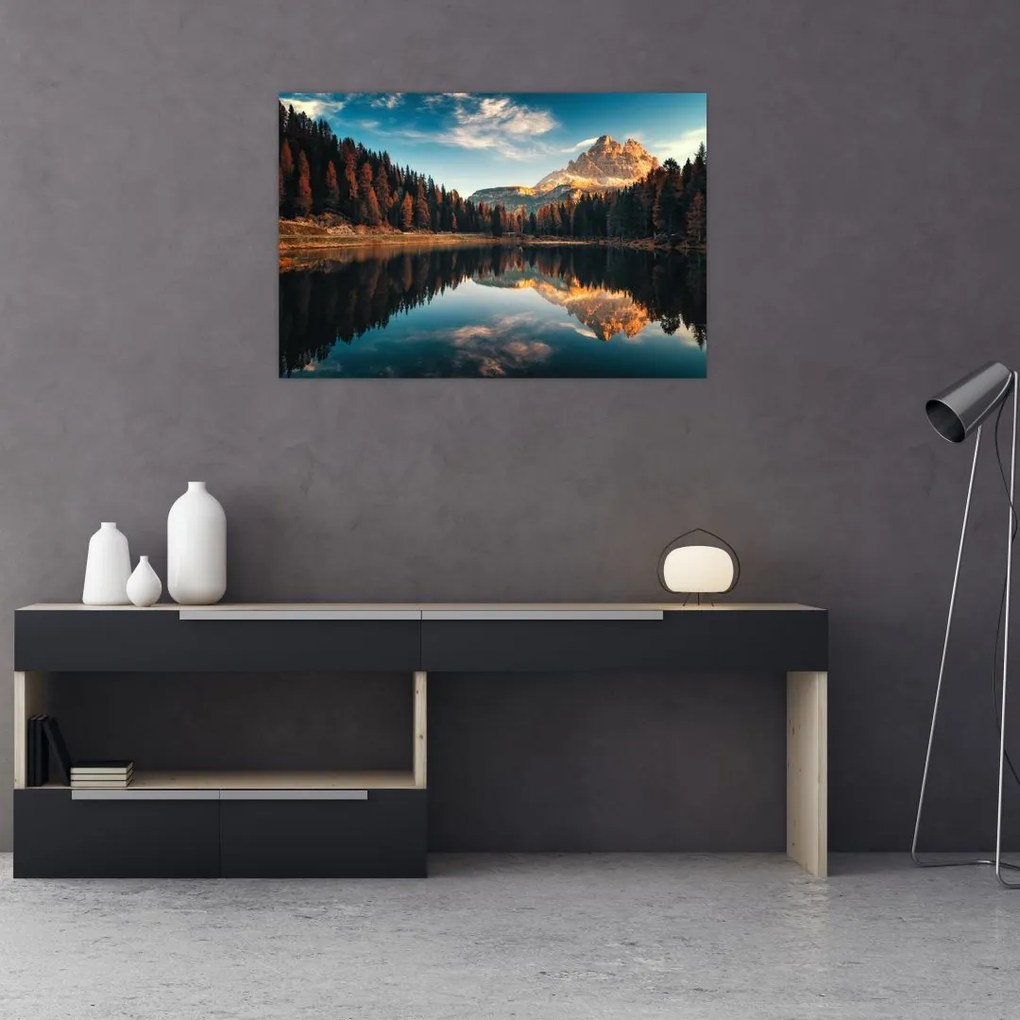 Kép - alpesi, olaszország, dolomitok, Antorno (90x60 cm)