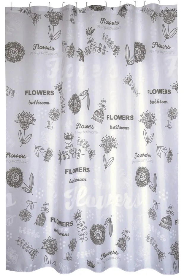 Zuhanyfüggöny 180x200 cm Flowers – MSV