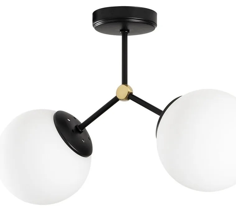 Damar fekete-fehér mennyezeti lámpa - Opviq lights
