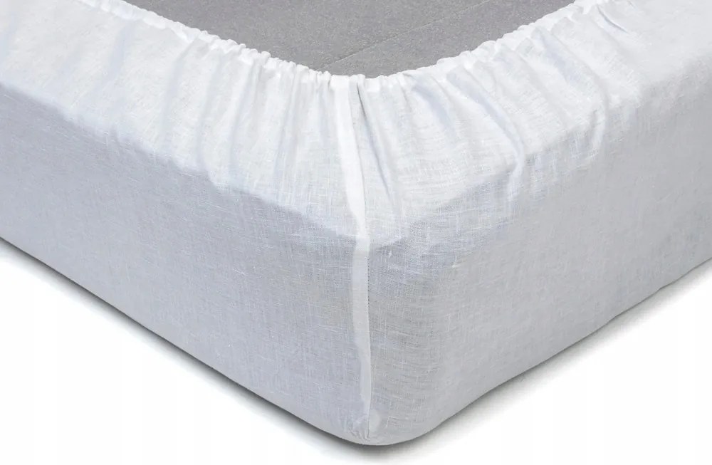 Klara Gumis lepedő 160x200 Fehér