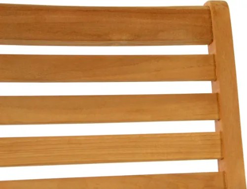 DIVERO Összecsukható szék teakfa 2 db