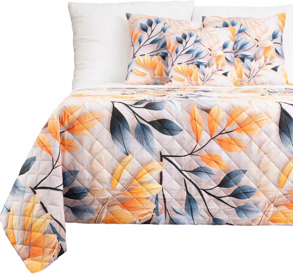 Ágytakaró Steppelt Kanapé 160X200 Kétoldalas Kapa Levél Mintás 289